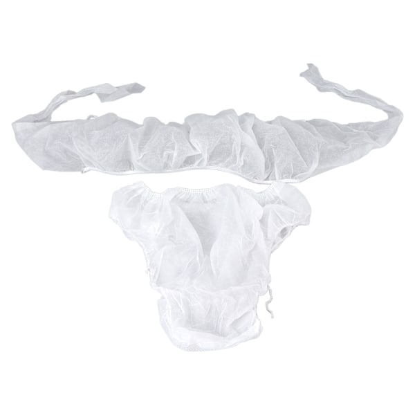 Disponibel BH Underkläder Kvinnor Resor Bärbar Skönhetssalong Mjuk Hygienisk Andas BH Trosor Set
