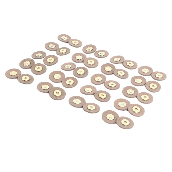 20 set Läder Magnetisk Snap Multipurpose Magnetic Bag Fästlås för sömnad Gör-det-själv hantverksväskor Väskor Kläder Beige