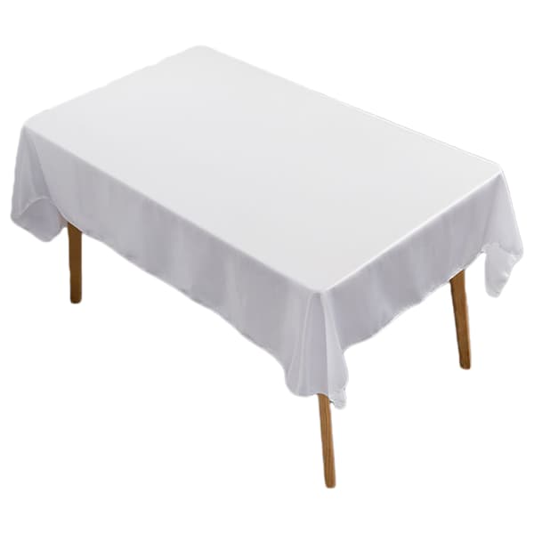 Hvid Polyester Dug - 145x305cm - Perfekt til Spisestue, Bryllup, Banket, Hotel