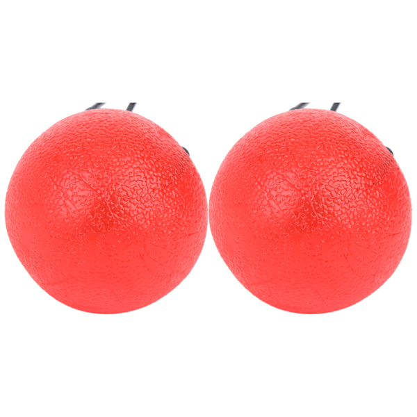 2PCS Silikon Handgrepp Bollar för att minska trycket Handledsträning Massage Återställningsverktyg Röd 25 grader