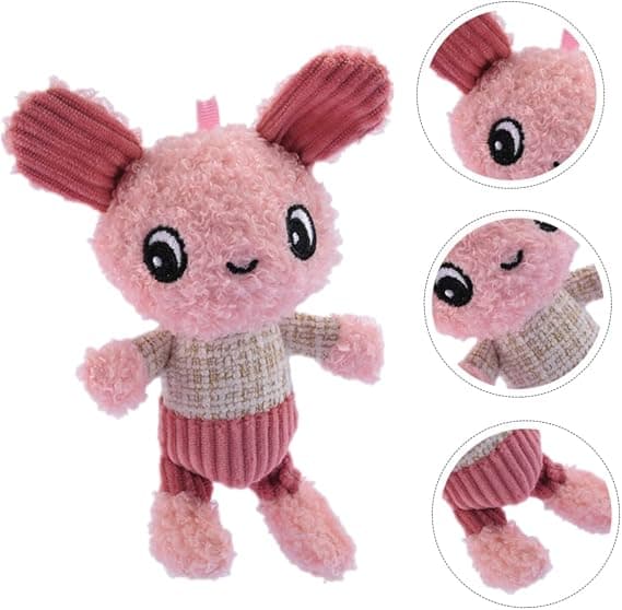 Hanging Animal Keychain, Plush Rabbit, Bag Decoration, Backpack Charm, Mini Plush Toy