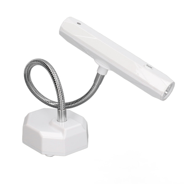 Gooseneck Nail Lamp Fast Dry Oppladbar LED Desktop Gooseneck Nail Light for Manikyr Hvit
