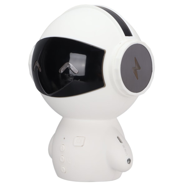 M10 Robot Smart Bluetooth-højttaler Bærbar Mini Smart Robot-højttaler Support Hukommelseskort Afspilning AUX-indgang MP3-afspilning Hvid