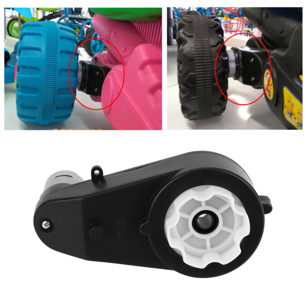 1 stk gearkasse Støjsvag Slidbestandig elektrisk motorgearkasse til billegetøj til børn (12V8000RPM)