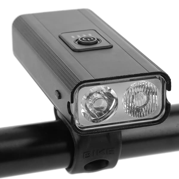 Sykkelhodelykt Innebygd Batteri USB Oppladbar Terrengsykkel Frontlys