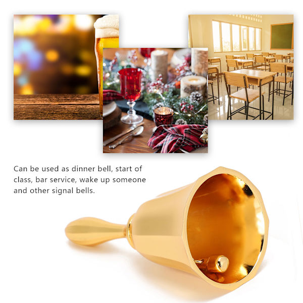 Golden Creative Bar Handbell Counter Reminder Bell