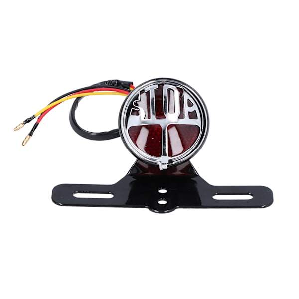 Motorcykel Baglygter Bremslys Retro Style Modifikation Universal DC12V med Nummerpladebeslag Passer til Honda