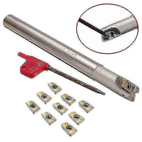 Bap 300r C14-14-130 Jyrsintyökalun Pidike 12 X 130mm + 10kpl Apmt1135pder Terät + Avain