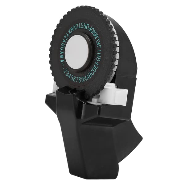 Mini Manuel Tape Maker Dekorativ Farvet ABS 3D Prægningstape 9mm til Håndbog Sort