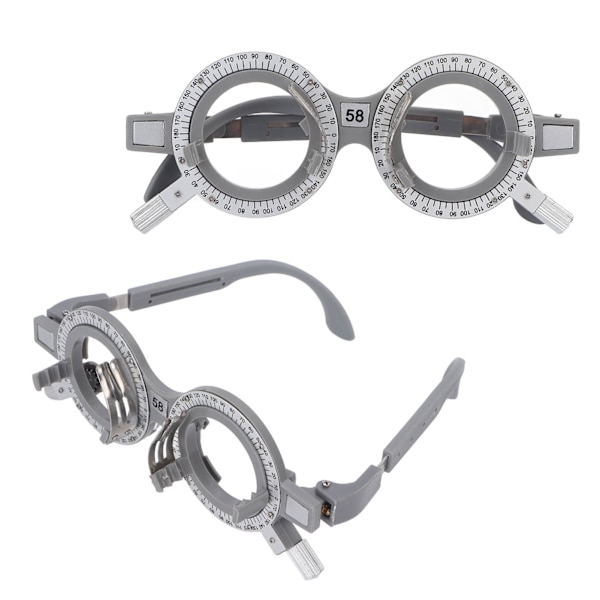 Optisk prøvelinsestel Professionel justerbar prøveramme til optikere Hospitaler Skoler Pupilleafstand 58 mm/2.3in