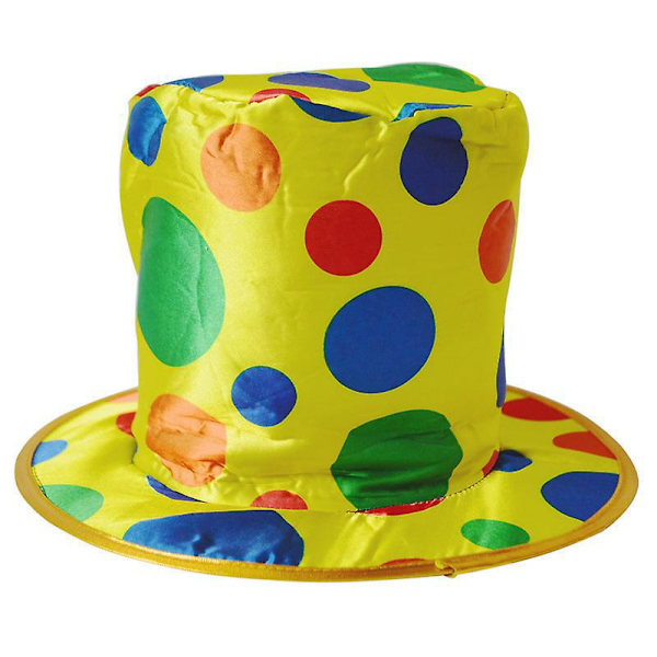 Polka Dot Clown Hat - Sjov og Festlig Clown Kostume Tilbehør