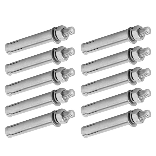 10 stk M8x80 ekspansionsskruer 304 rustfrit stål ekspansionsbolte Håndværktøj tilbehør