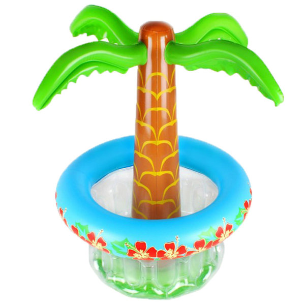 Oppustelig ølkøler Oppustelig palme til strandpoolfester Luau Festartikler Sommerfestdekorationer