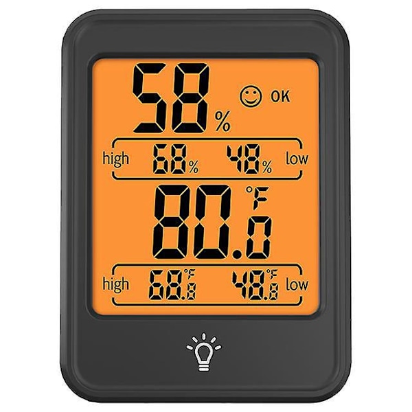 Trådløs Indendørs Udendørs Termometer Hygrometer Fjerntemperaturmåler med Kuldebestandig Sensor