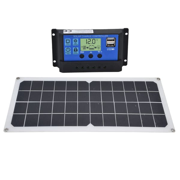 10W Solpanel Sæt med 10A Controller Udstødningsventilator til Bil Yacht RV Båd Mobiltelefon Batteri