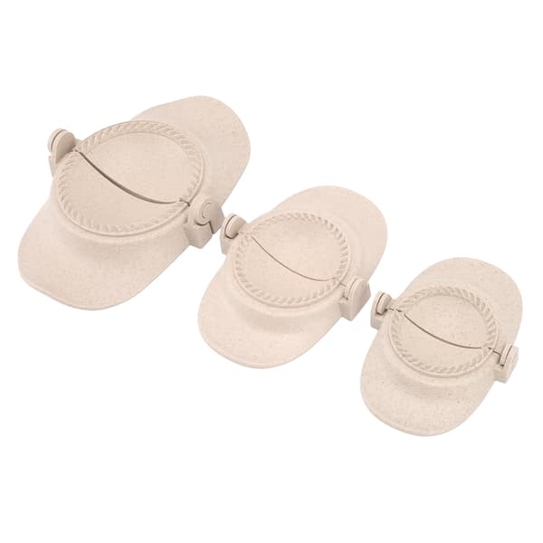 3 st Dumpling Maker Form Vetehalm Empanadas Pressform Olika Storlekar för Matlagning Kök Primärfärg