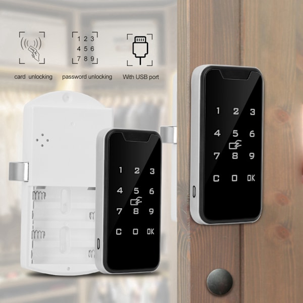 Digital RFID Touch-tastatur Smart lås for skap og garderober