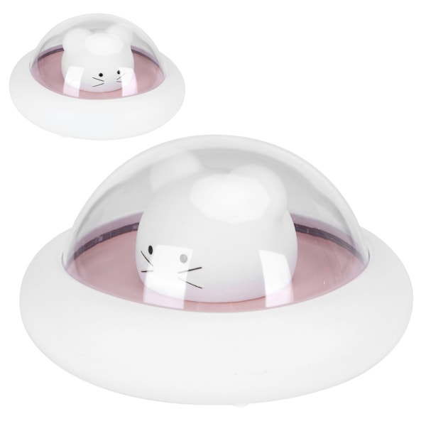 Mini nattlampa USB-laddning LED tecknad skrivbordslampa med touch-sensor för sovrumRosa