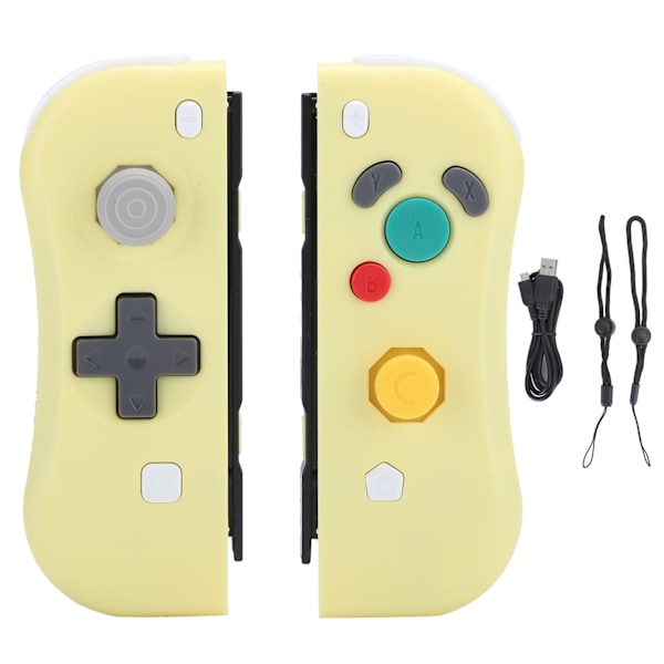 Wireless Gamepad Left Right Bluetooth Game Grip Handle with NFC Awake for NS SwitchYellow