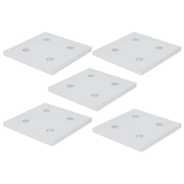 5 stk. 4-hullers vertikal forbindelsesplade til aluminiumsekstruderingsprofil Samlingsplade 8080