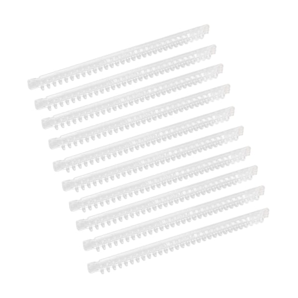 10 st spiralbindningsfjädrar 100 ark kapacitet ryggkam 30 hål transparent set kit