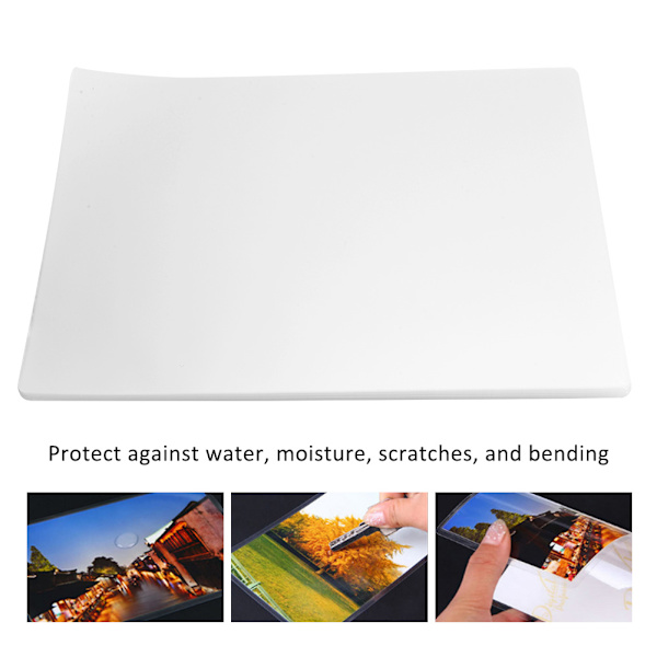 Laminering Film 80MIC A4 Plastfickor Kort Bild Långtidsförvaring Kontorsmaterial