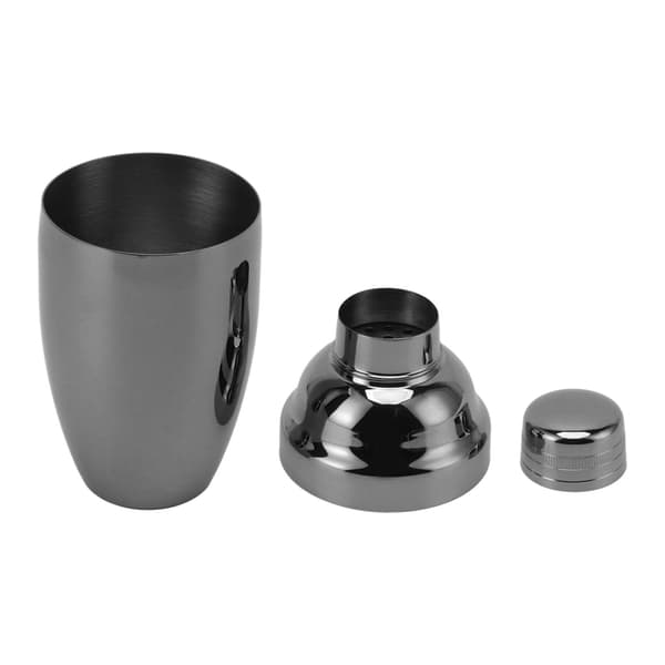 Bar Cocktail Shaker Rustfrit Stål Rustfri Køkken Bartender Blandede Drikke Mælk Te Shaker Kop Sort