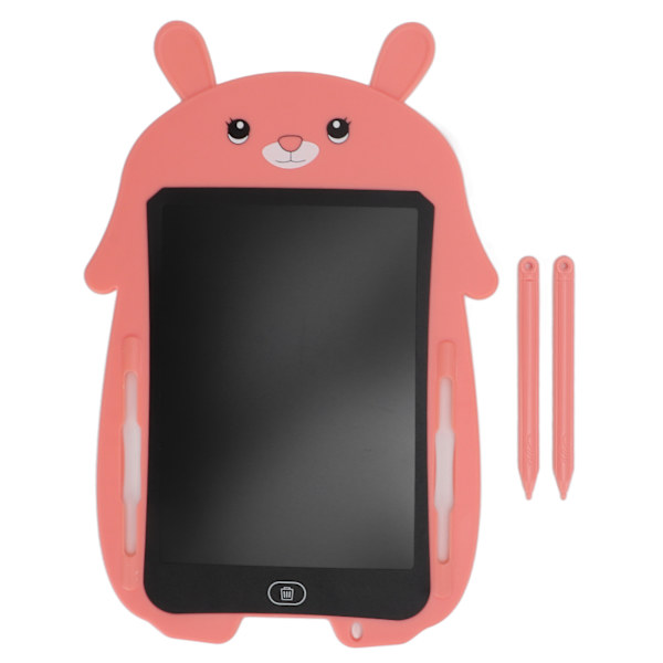 8,5 tuuman LCD-kirjoitustaulu Silmäsuoja LCD Värikäs Doodle Käsin kirjoitettu paperi 3-vuotiaille + (Vaaleanpunainen pupun värinen kynä)