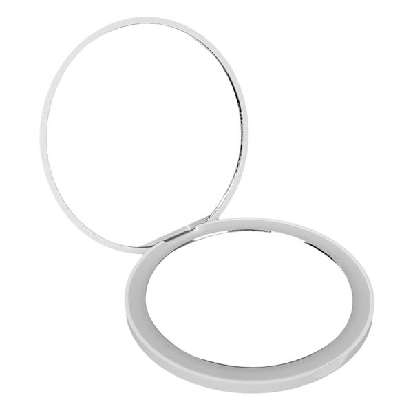 2X förstoringsspeglar Uppladdningsbar fickspegel Bärbara dubbelsidospeglar med LED-ljus