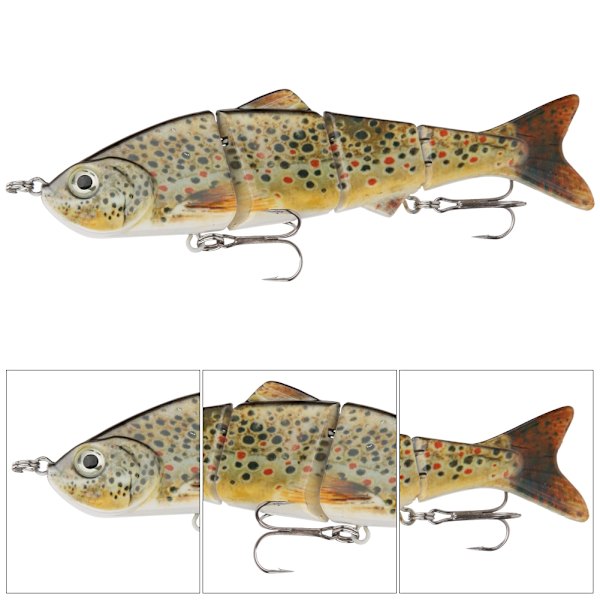 12cm/18g ABS-muovia moniosainen keinotekoinen kalastusviehe uinti syötti merikovat vieheet kalastustarvikkeetY145-4