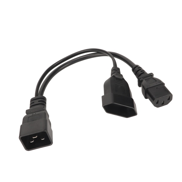 IEC320 C13 og EU-plugg til IEC320 C20-strømledning IEC320 C13 og EU-hun-plugg til IEC320 C20 Y Splitter-strømledning 12,6 tommer