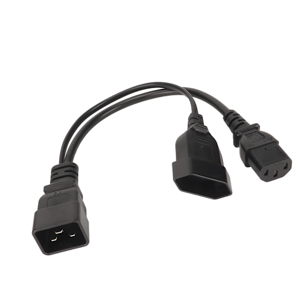 IEC320 C13 og EU-stik til IEC320 C20-strømledning IEC320 C13 og EU-hunstik til IEC320 C20 Y Splitter-strømledning 12,6 tommer