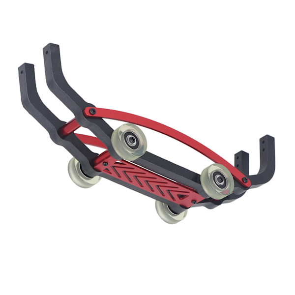 Koottu Wheelie Bar alumiiniseos-nailon Wheelie Bar varaosat MJX 1/16 16208 16210 16207 RC-autoon punainen