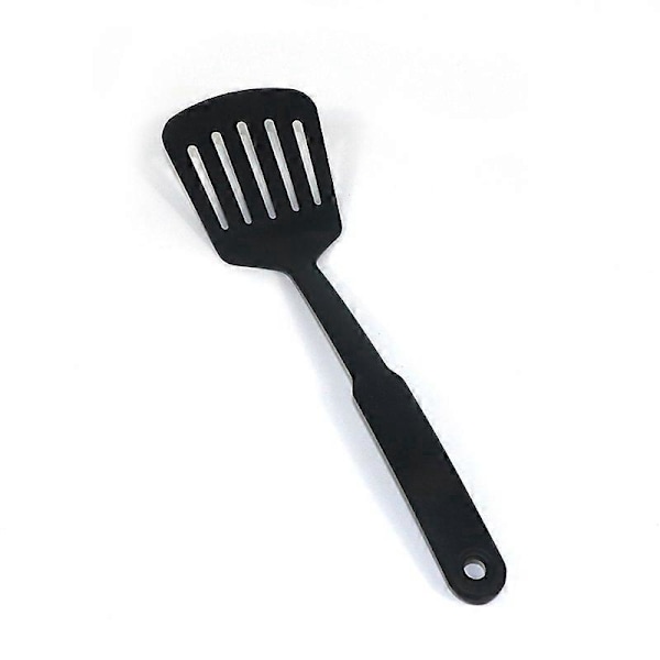 Anti-ridse Køkkenredskabssæt, Nylon, Madlavningsske, Hulske, Fiskespade, 3-delt sæt, Sort
