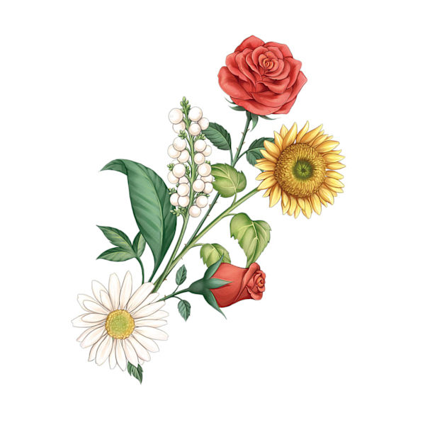Eviga blombyggstenar Intressanta unika DIY konstgjorda blommor Byggstenar för Alla hjärtans dag Solros