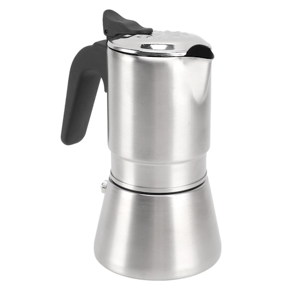 304 Rostfritt Stål Moka Kanna Handbryggd Kaffe Kanna Högtrycks Kall Extraktion Enkel Ventil Kaffe Utrustning för Hem Cafe