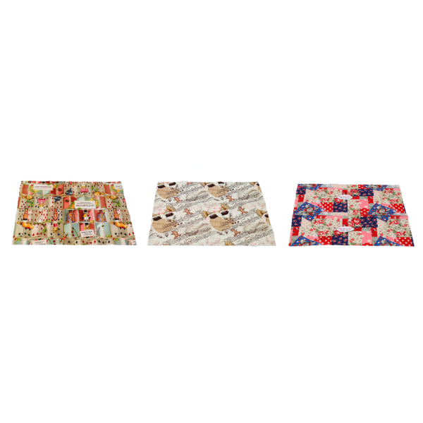Syduk Mjuk hudvänlig Andas print Quiltduk för DIY Craft Bag Kläder Typ 7