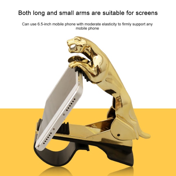 Bil Leopard Form Dashboard Telefon Holder Universal Mobiltelefon Bil Mount Holder til Auto Windscreen og Dash