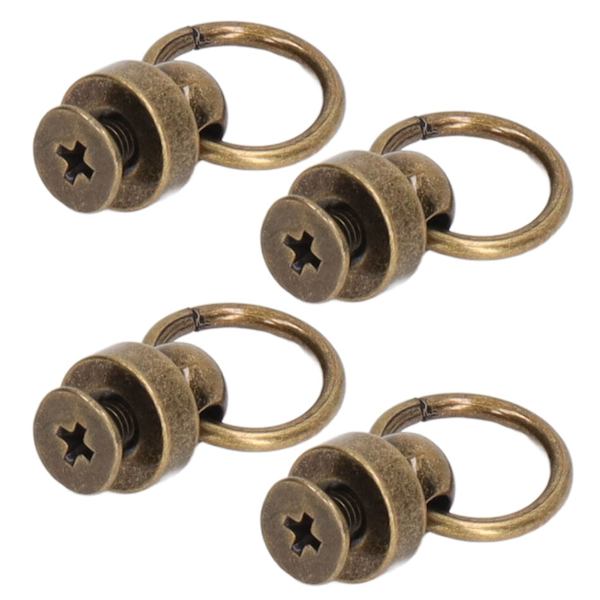 200 set 9 mm mässingsnitar plånbok kulnitar stora dragring knappnitar nitar för DIY kläder väskor skor telefonfodral brons