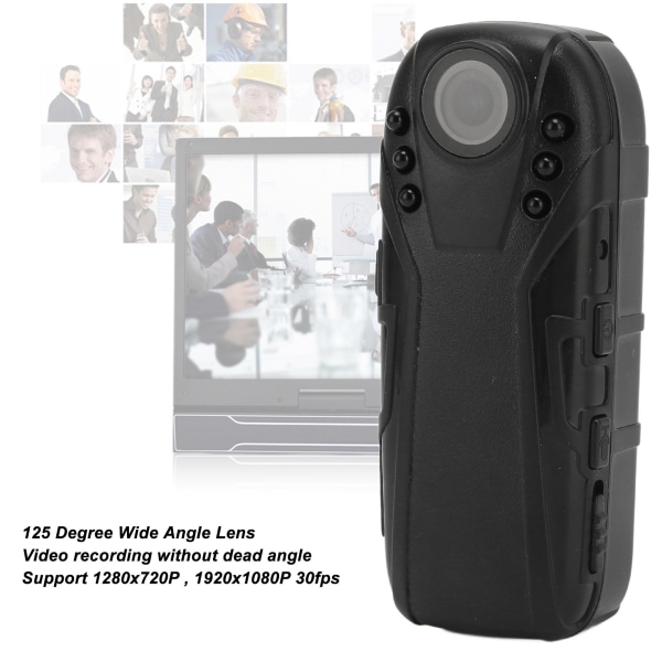 Body Camera 1080P Night Vision Lite videokamera Bærbar videoopptaker for rettshåndhevelse innendørs sikkerhet