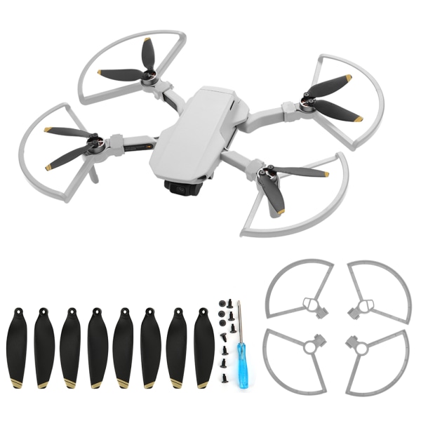 4 stk propelbeskytter 2 par 4726F sort propel passer til MAVIC MINI Drone (guldkant)