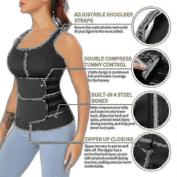 Justerbar Posture Corrector til Kvinder Rygstøtte Rem Skulder Lænd Talje Rygsøjle Støtte Smertelindring Posture Ortopædisk Beltaa -sjl -GDZD L Blå