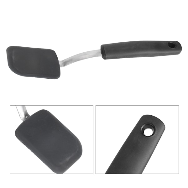 Silikon liten stekspade med rostfritt stålhandtag för non-stick köksredskap