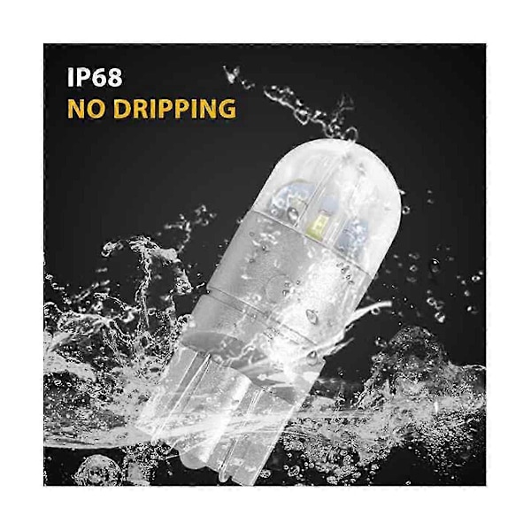 20 stk. 6000K Canbus T10 168 194 W5W Kuppel Skilt Side Marker LED Lyspære