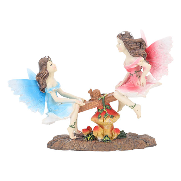 Fe Figur Ornament Vippefigur Harpiks Realistisk Figur Dekoration til Have Hjem Stue Kontor