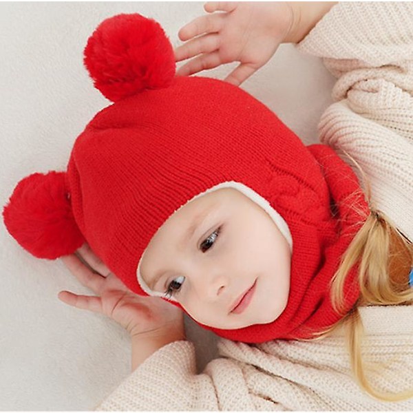 Varmt Hættehue til Børn Efterår Vinter Toddler Hat til Drenge Piger Cozy Gul Cap