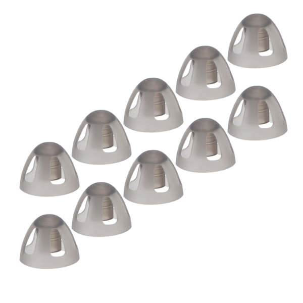 10 st Hörapparater Dome Soft Open Domes Black Layer Replacements Öronsnäcka för äldre Hörselskada PeopleMedium 8mm/0.31in