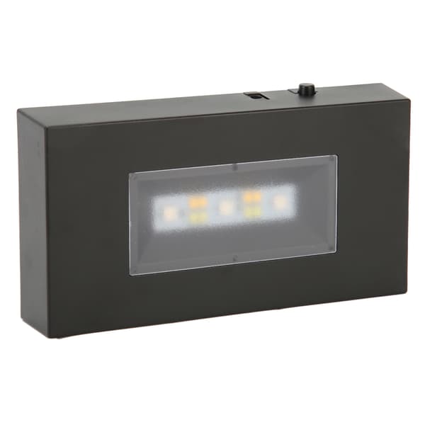 LED-lysestativbase USB-drevet multimodus assorterte farger svart ABS rektangulær lysdisplaybase for glassboks