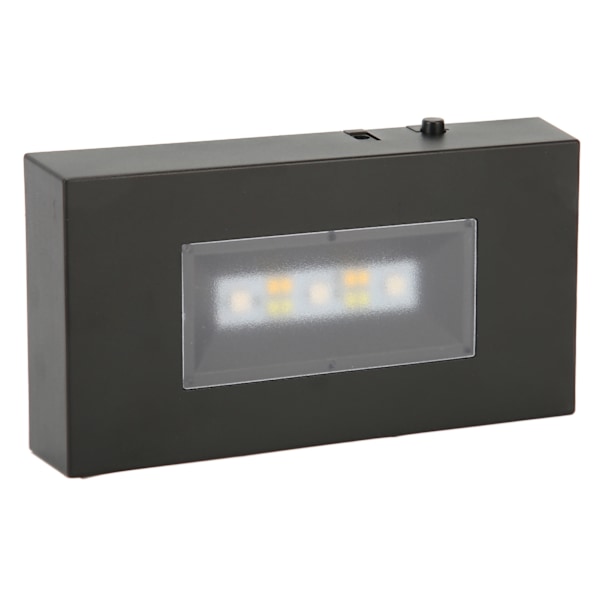 LED-lysstativfot USB-drevet flermodus assorterte farger svart ABS rektangulær lysdisplaybase for glassboks
