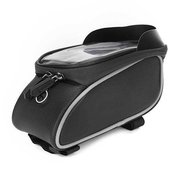 Nylon sort vandafvisende touch screen cykel taske mobiltelefon cykel cykling pakke udstyr